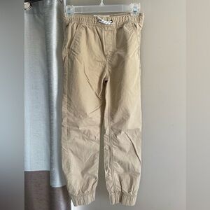 Boys nautica pull on tan joggers, 10